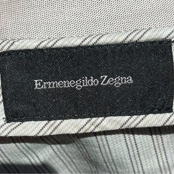 🌻Ermenegildo Zegna Dar Tan Wool Flat Front Tan Dress Pants Model 75LB02 34x30" - Picture 5 of 8